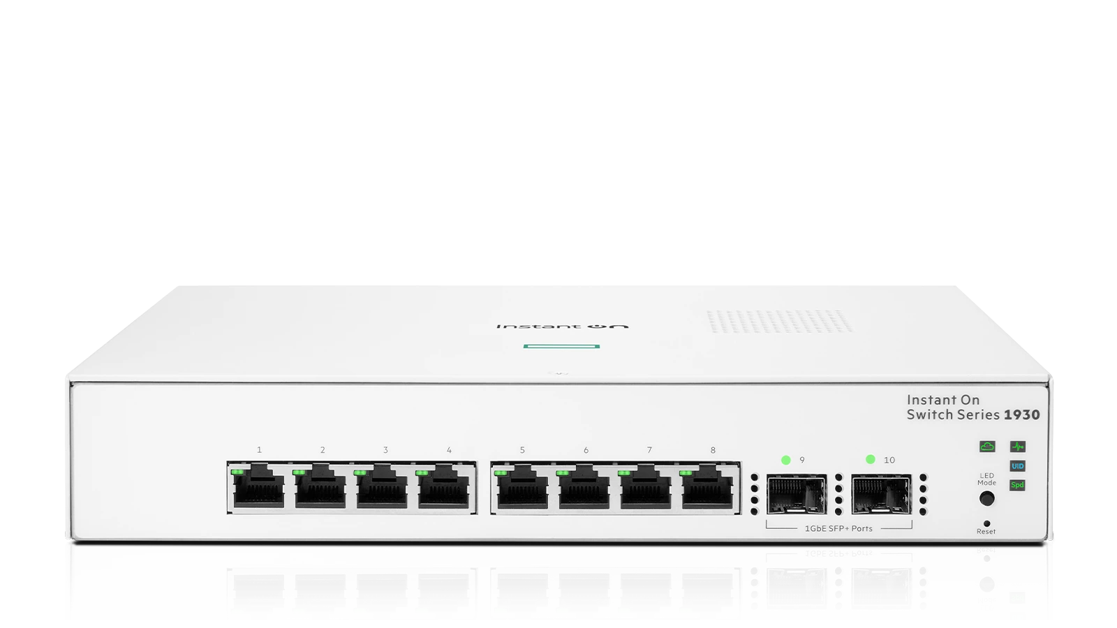 HPE Instant On 1930 · 8 ports — vue principale